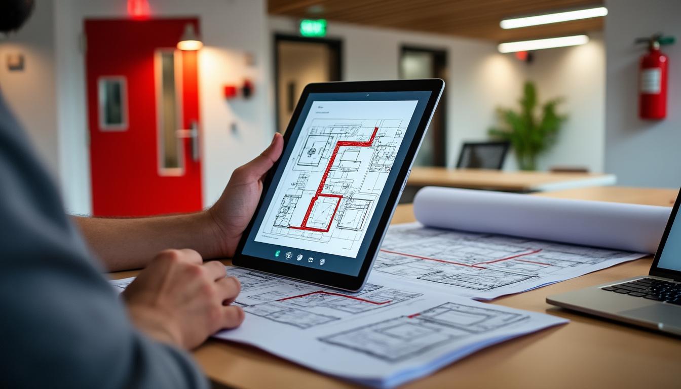 obtenez des plans d'évacuation incendie personnalisés adaptés à votre bâtiment. bénéficiez d'un devis gratuit rapide et sans engagement pour assurer la sécurité optimale de vos locaux.